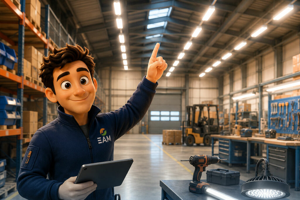 Éclairage LED industriel : quelles normes d&rsquo;éclairement respecter en entrepôt et atelier